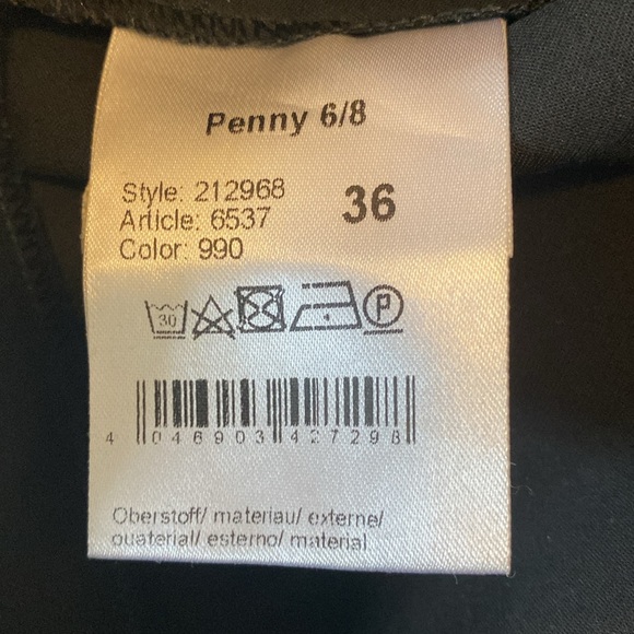 Rafaello Rossi ‘Penny’ 6/8 Black Pants; Size 6 - Picture 13 of 16
